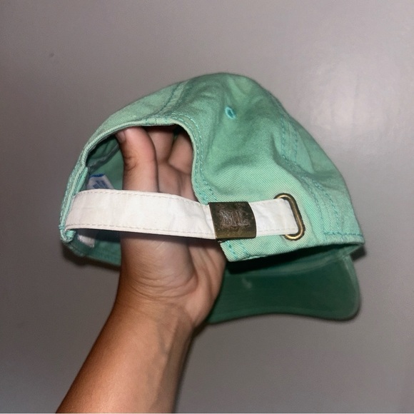 Mint Green Kids Cap with Gingerbread Design - Picture 4 of 6